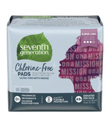 Seventh Generation Chlorine-Free Pads Ultra-Thin with Wings Super Long