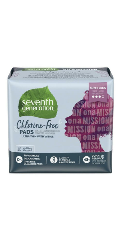 Buy Seventh Generation Chlorine-Free Pads Ultra-Thin with Wings Super Long  at