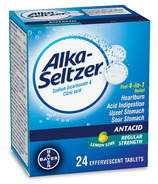 Alka-Seltzer Antacide Soulagement des brûlures d'estomac Comprimés citron vert