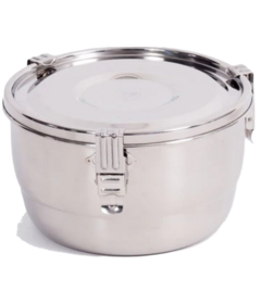 Onyx 3-Clip Airtight Stainless Steel Food Storage Container 20 cm