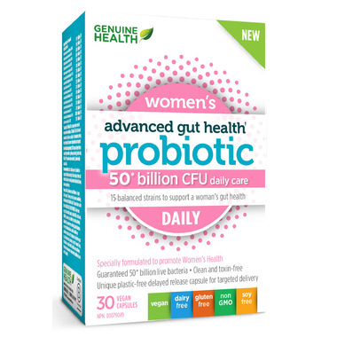 Genuine Health Advanced Gut Health Probiotic Womens Daily 50 Billion CFU Genuine Health Advanced Gut Health Probiotic Womens Daily 50 Billion CFU
