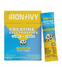 Iron & Ivy Creatine + Electrolytes Lightning Lemonade Sachets