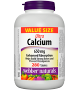 Webber Naturals Calcium format valeur