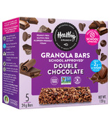 Healthy Crunch barres granola double chocolat approuvées pour l'école