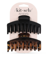 kitsch Eco-Friendly Oversized Matte Claw Clip Black & Tort