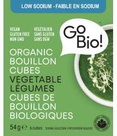 GoBIO! Organic Low Sodium Vegetable Bouillon Cubes