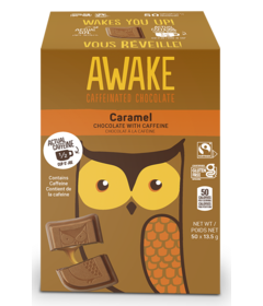 AWAKE Caffeinated Chocolate Caramel Milk Chocolate