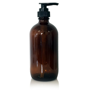 Cocoon Apothecary 250mL Glass Amber Bottle with Black Lotion Pump SET OF 6 Cocoon Apothecary 250mL Glass Amber Bottle with Black Lotion Pump SET OF 6