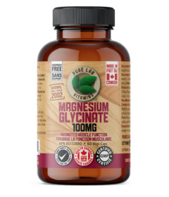 image of Pure Lab Vitamins Magnesium Glycinate 100mg Excipient Free with sku:331822