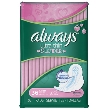 Always Ultra Thin Pads with Wings Always Ultra Thin Pads with Wings