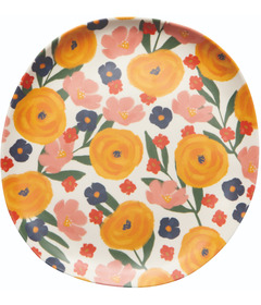Now Designs By Danica Full Bloom Melamine Dinner Plate