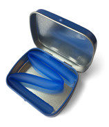 Silikids Large Tin Single Reusable Straw Cobalt