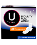 U by Kotex Security Feminine Maxi Pad with Wings Extra Heavy