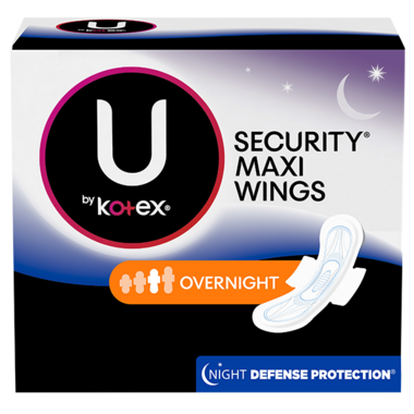 Buy U by Kotex Security Feminine Maxi Pad with Wings Extra Heavy