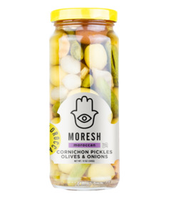 image of Moresh Cornichon Pickles, Olives & Onions with sku:318778
