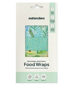 Nature Bee Variety Beeswax Wraps Green Set