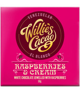 Willie's Cacao barre de chocolat blanc et framboises