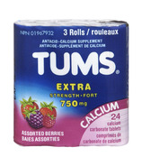 Tums Extra Strength Antacid Calcium Comprimés