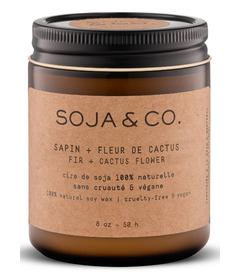 SOJA&CO. Soy Wax Candle Fir Cactus Flower