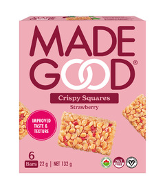 image of MadeGood Crispy Squares Strawberry  with sku:178790