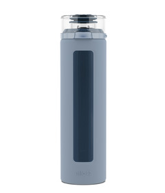 Ello Clara Glass Water Bottle Tech Blue