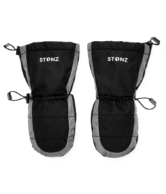 Stonz Kids Snow Mitts Black-Grey