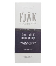 Fjak Milk & Blueberry 50% Chocolate Bar