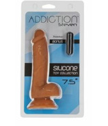 Addiction 100% Silicone Collection Steven 7.5 Caramel with Bonus Bullet