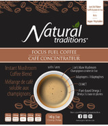 Natural Traditions Focus Fuel Mélange de café instantané aux champignons