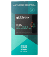 Giddy Yoyo Organic Chocolate Bar Mint Hundo