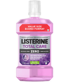 Listerine Alcohol Free Mouthwash Total Care Zero Fluoride Mouthwash