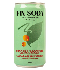 Fin Soda Non Alcoholic Cocktail Cascara Sea Buckthorn & Strawberries