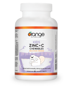 Orange Naturals Kids Zinc + C Chewables Delicious Orange