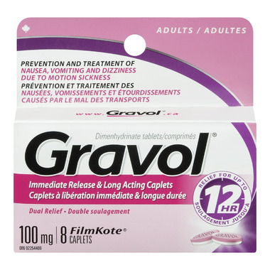 Gravol Immediate Release & Long Acting Caplets Gravol Immediate Release & Long Acting Caplets