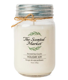 image of The Scented Market Soy Wax Candle Holiday Joy with sku:309155