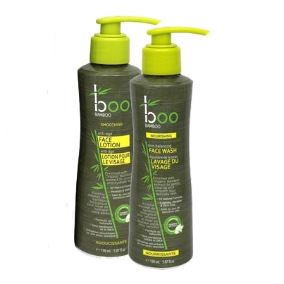 Boo Bamboo Nourishing Facial Wash & Anti-Age Facial Bundle