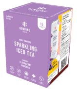 Genuine Tea Organic Elderberry Hibiscus Sparkling Iced Tea