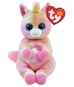 Ty Beanie Babies Skylar Pink & Orange Unicorn