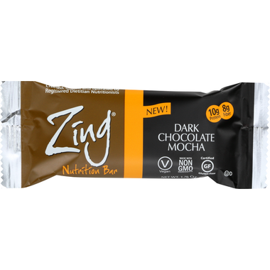 Zing Bars Dark Chocolate Mocha Nutrition Bars Zing Bars Dark Chocolate Mocha Nutrition Bars