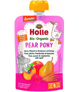 Holle Organic Pouch Pear Pony Pear, Peach, Raspberries with Spelt