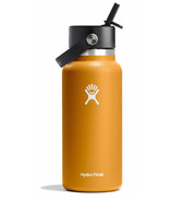 Hydro Flask large bouche avec bouchon de paille Flex Fossile