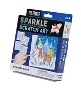 Crocodile Creek Sparkle Scratch Art Plaisir d’hiver