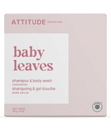 ATTITUDE Baby Leaves Shampooing en barre & Savon corporel non parfumé