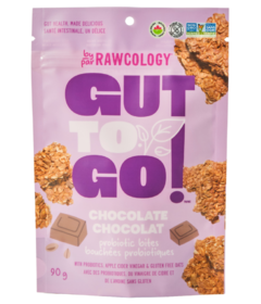 Rawcology Gut To Go Probiotic Bites Chocolate 