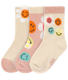 Lassig x SmileyWorld Socks Pack Dusty Rose