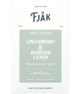 Fjak 70% Lingonberry & Reindeer Lichen Dark Chocolate Bar