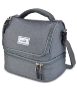 Lunchbots Duplex 2-Compartment Insulated Lunch Bag Gray