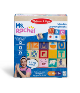 Blocs d'apprentissage en bois Melissa & Doug Mme Rachel