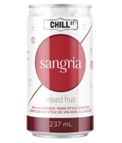 Chill Street Non-Alcoholic Wine Spritzer Sangria Mixed Fruit