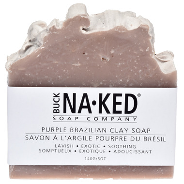 Buck Naked Soap Company Purple Brazilian Clay Soap - 